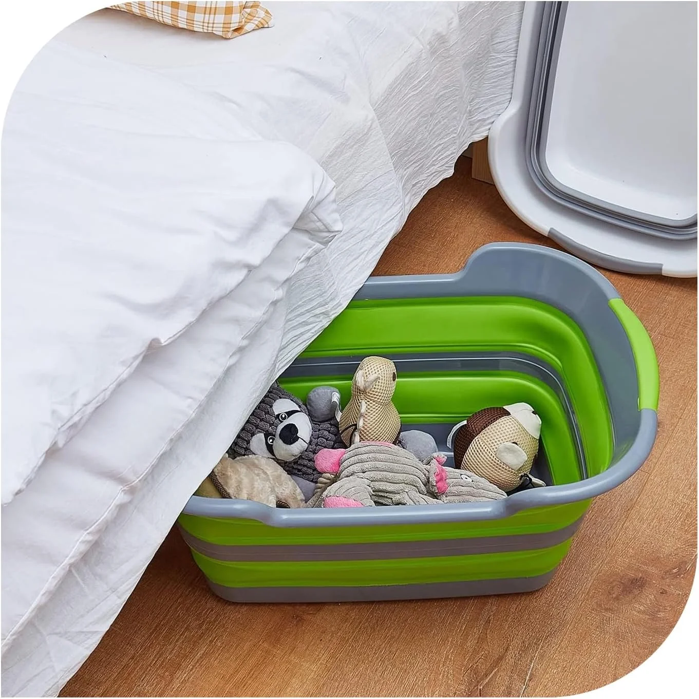 وان حمام تاشو و قابل حمل کودک، سیلیکونی ضد لغزش، سبز