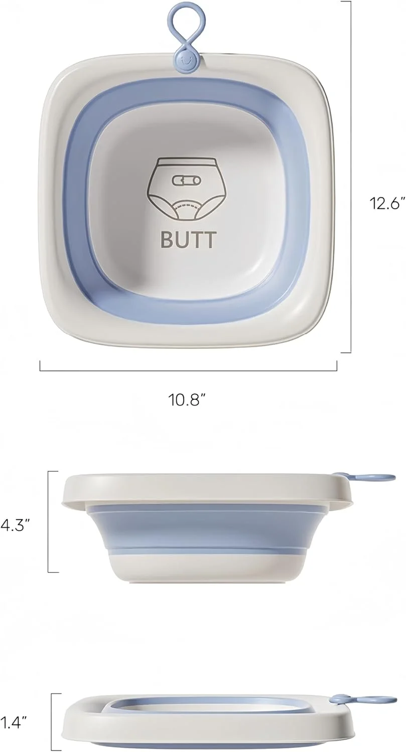 لگن تاشو و قابل حمل کودک، مناسب شستشوی شیشه شیر کودک، لگن چند منظوره و سبک وزن برای خانه، محل کار و کمپینگ در فضای باز، بسته 3 عددی لگن تاشو و قابل حمل کودک، مناسب شستشوی شیشه شیر کودک، لگن چند منظوره و سبک وزن برای خانه، محل کار و کمپینگ در فضای باز، بسته 3 عددی