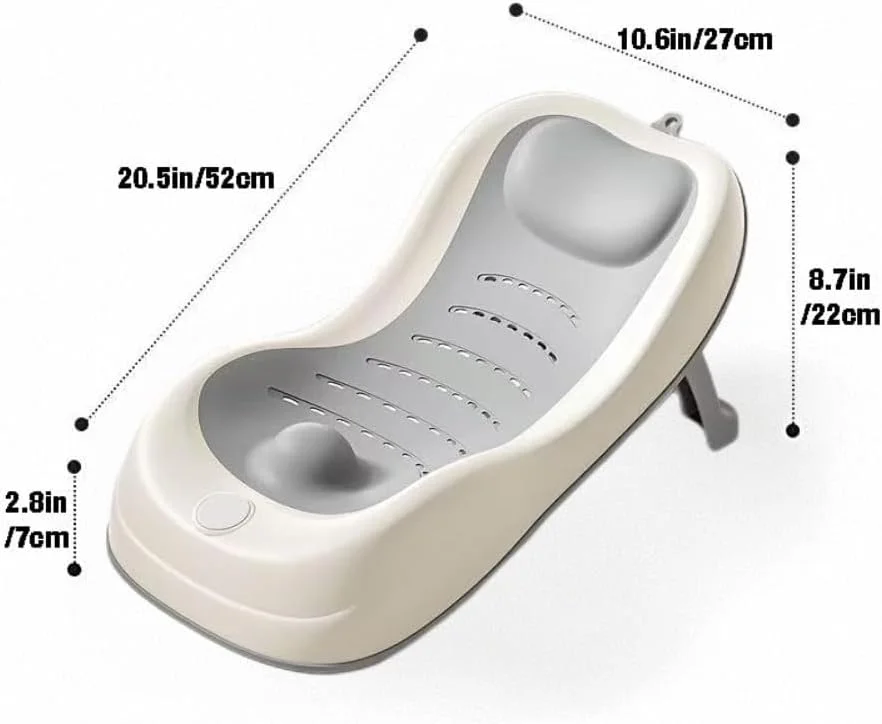 تکیه گاه حمام نوزاد PandaEar، وان تاشو برای نوزادان 0-6 ماهه، وان حمام نرم سینک (خاکستری) تکیه گاه حمام نوزاد PandaEar، وان تاشو برای نوزادان 0-6 ماهه، وان حمام نرم سینک (خاکستری)