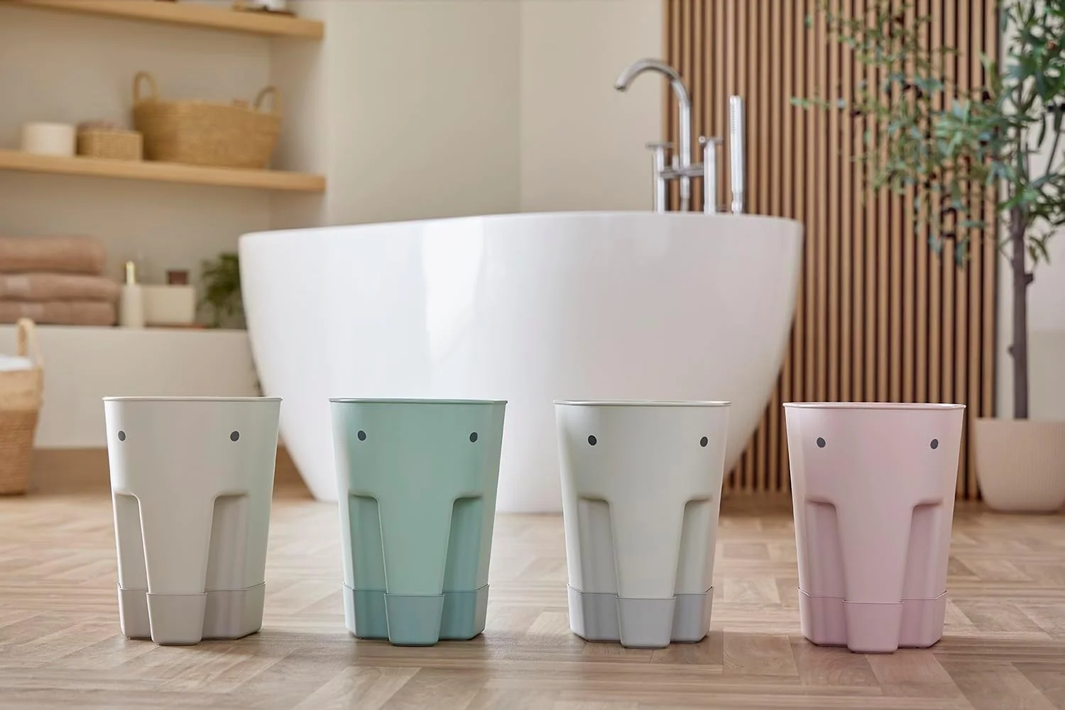 جای خشک کن اسباب بازی حمام Shnuggle Ellie | سبد ذخیره سازی اسباب بازی حمام کودک و نوپا با سینی چکه گیر - اکالیپتوس