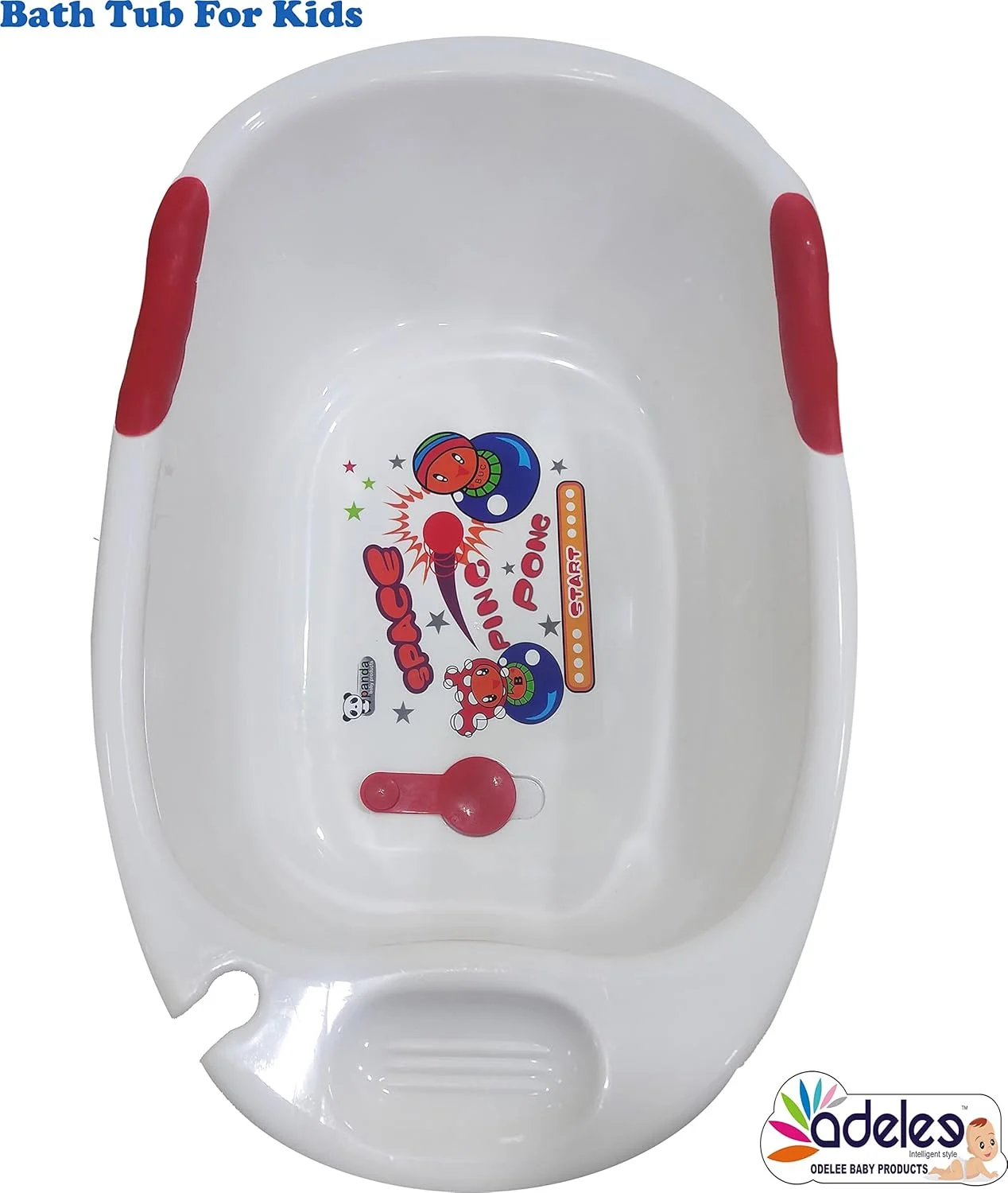 وان حمام پلاستیکی ضد لغزش کودک اودلی به همراه توری نگهدارنده ضد لغزش مناسب حمام، دوش و بازی با حباب (سفید) وان حمام پلاستیکی ضد لغزش کودک اودلی به همراه توری نگهدارنده ضد لغزش مناسب حمام، دوش و بازی با حباب (سفید)