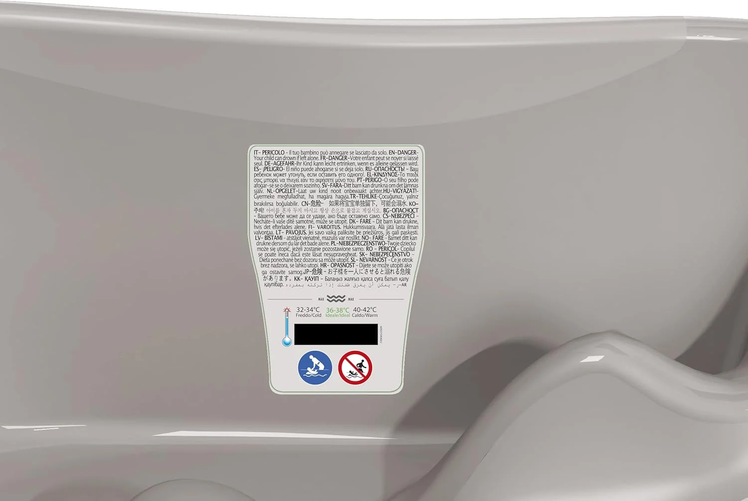 وان حمام کودک اوکی بیبی مدل N38082035X Onda Evolution - خاکستری روشن