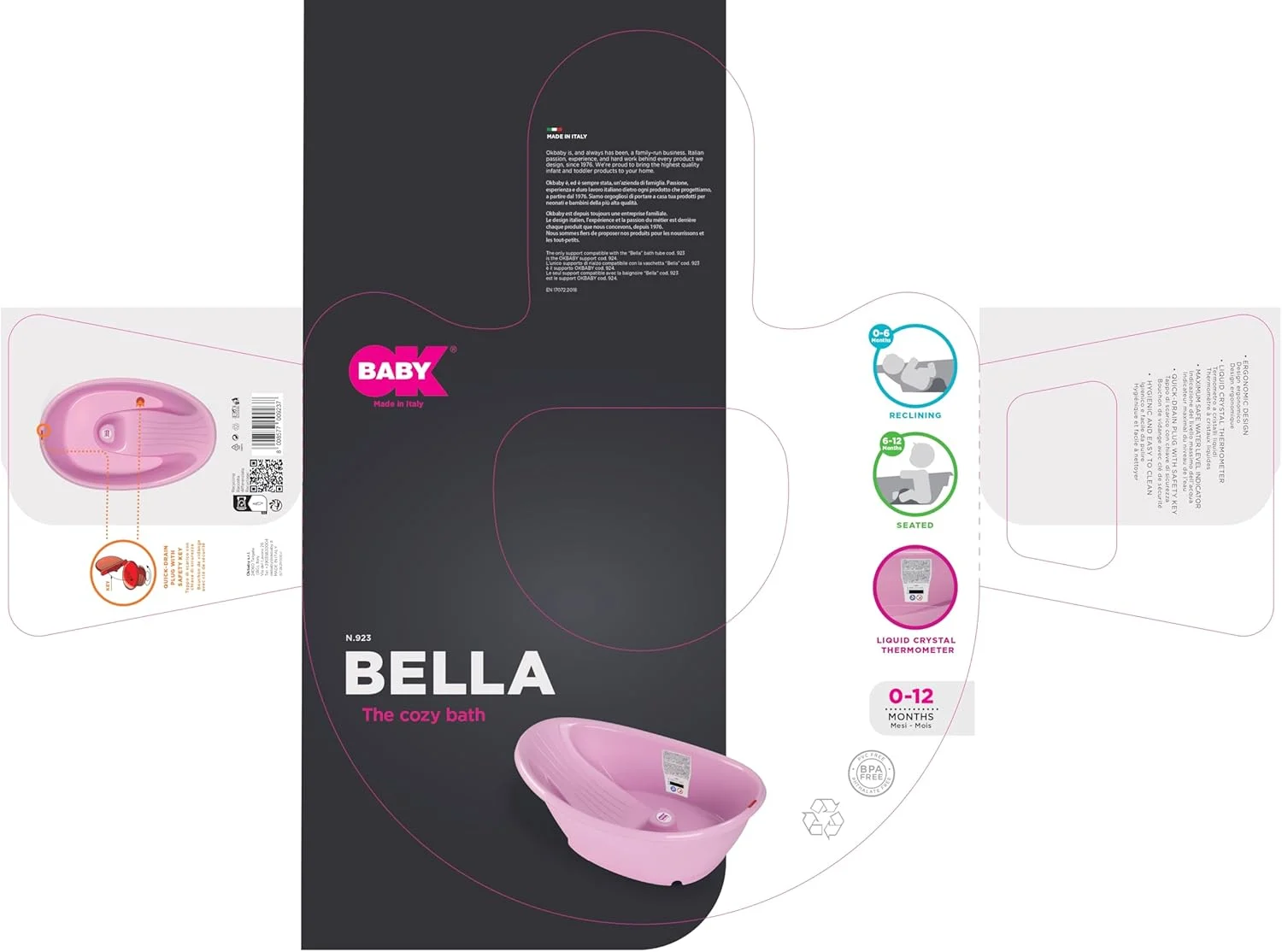 ست وان حمام و نگهدارنده وان کودک اوکی بیبی Bella - مناسب برای حمام نوزاد 0-12 ماه - آبی روشن 39251500 ست وان حمام و نگهدارنده وان کودک اوکی بیبی Bella - مناسب برای حمام نوزاد 0-12 ماه - آبی روشن 39251500