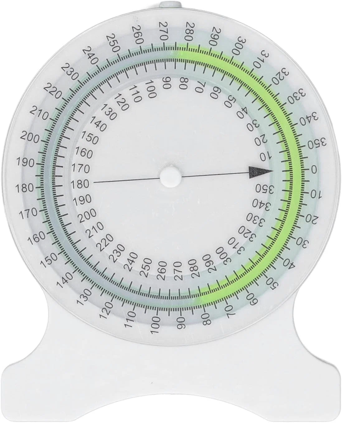 شیب سنج NDNCZDHC برای محدوده حرکتی تست، 0-360 درجه اندازه گیری دقیق حباب بدون نشتی برای دانشجویان و متخصصان (سبز)