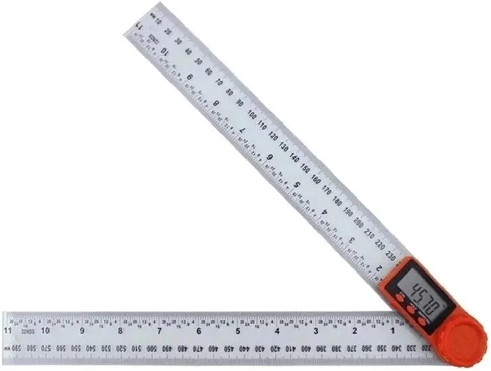 KMayVIEW 2-in-1 Digital Angle Meter Inclinometer Digital Angle Ruler Electronic Goniometer Protractor Angle Finder Measuring Tool (Color : Transparent 0-300mm) KMayVIEW 2-in-1 Digital Angle Meter Inclinometer Digital Angle Ruler Electronic Goniometer Protractor Angle Finder Measuring Tool (Color : Transparent 0-300mm)