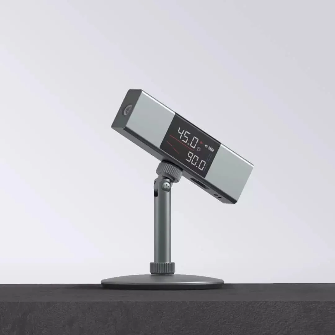 Cyllde L-as-er Protractor Digital Inclinometer Angle Measurement L-as-er Ruler - With Bidirectional L-as-er Marker, Large LCD Angle Finder Versatile Fast, Accurate and Professional Results