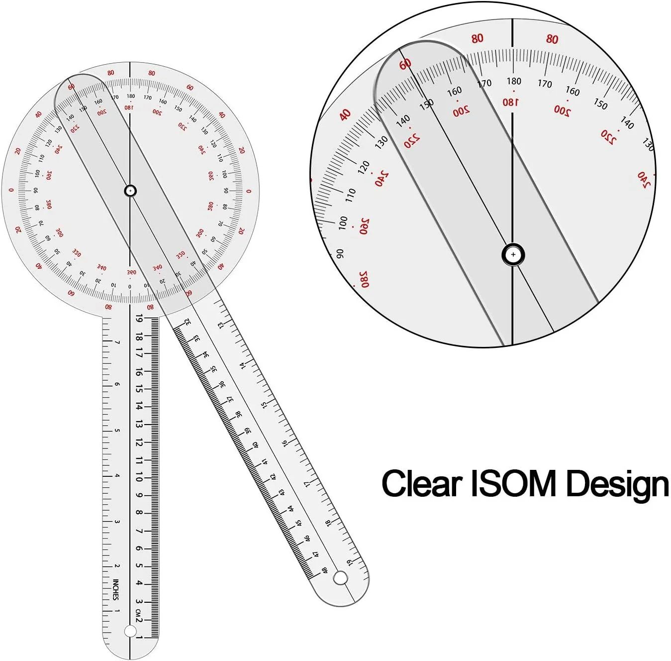گونیا 30 سانتی متری OIIKI، 360 درجه (پلاستیکی)