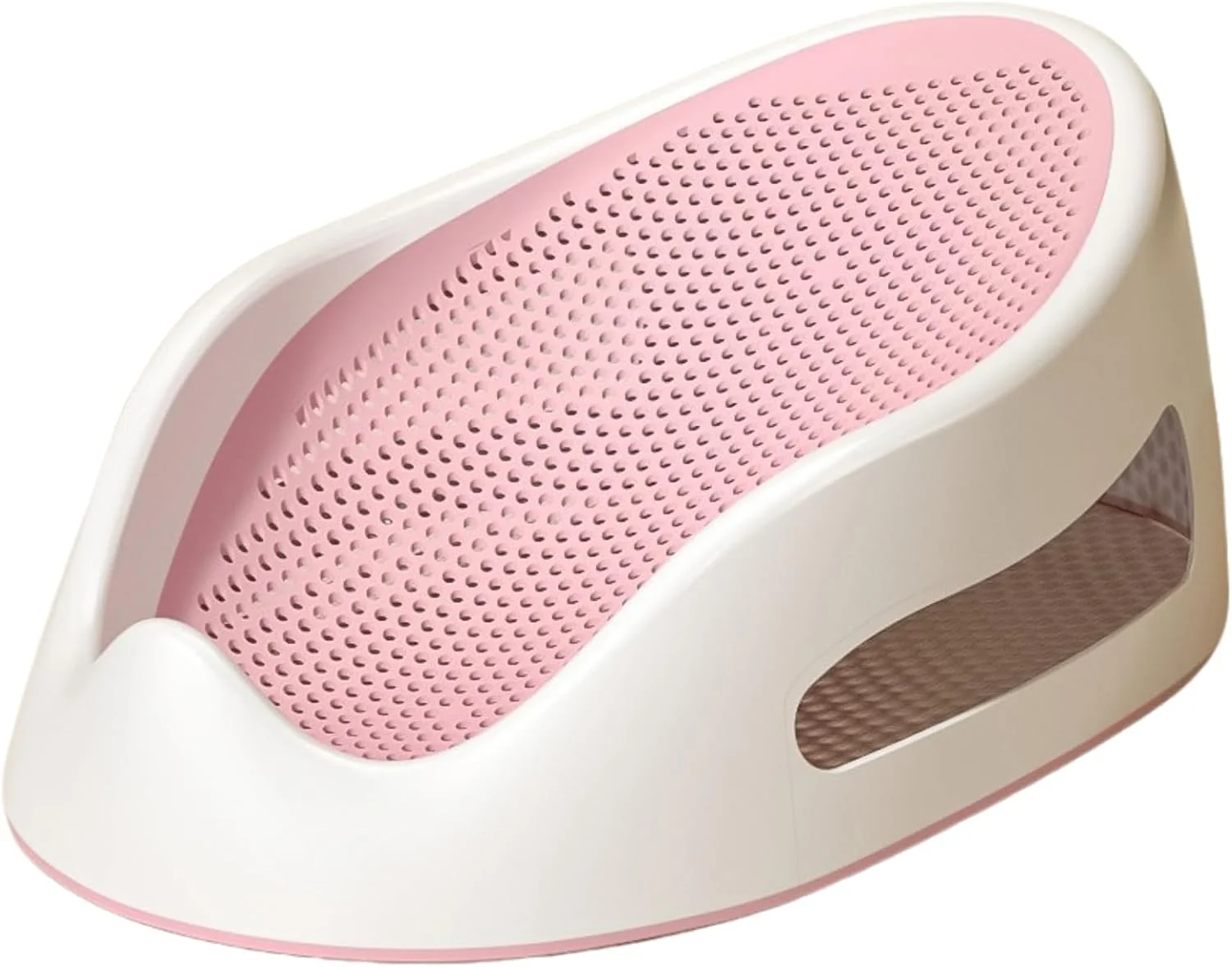 وان حمام کودک TYLOOTECH، پشتیبانی ایمن، پایدار و قابل حمل با توری دوش ضد آب و ضد لغزش، پشتیبانی حمام برای نوزادان کمتر از 6 ماه (صورتی)