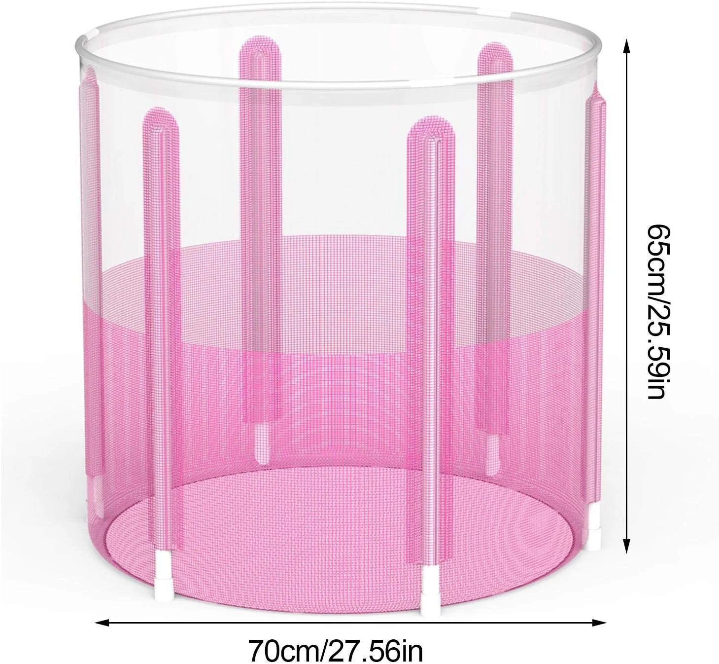 Transparent Portable Plastic Bathtub, Folding Baby Bath, Folding Bathtub Set Portable Foldable Newborn Bathtub