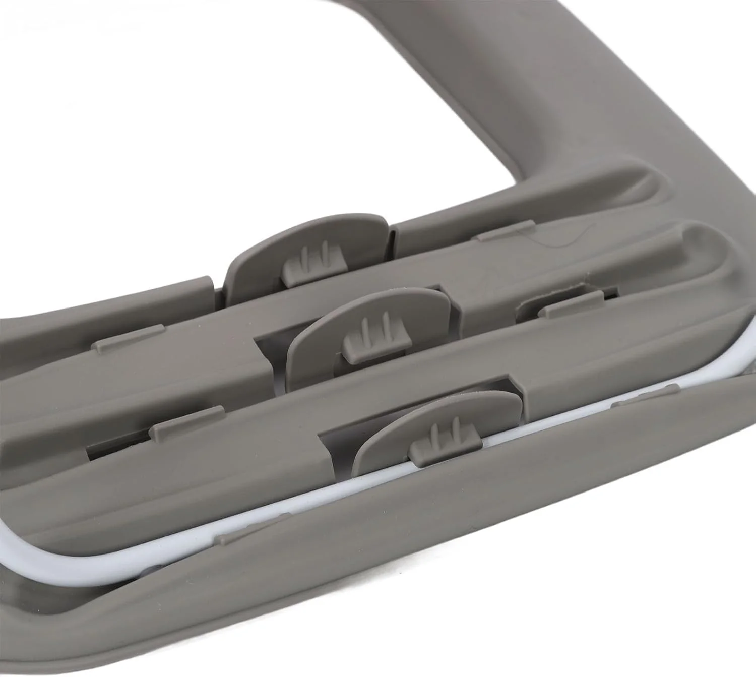 صندلی حمام ضد لغزش کودک TAME برای نوزادان 0-6 ماهه، صندلی حمام با قابلیت تنظیم 3 حالته و قابل شستشو، صندلی حمام کودک برای وان حمام با مکنده و پشتی (خاکستری)