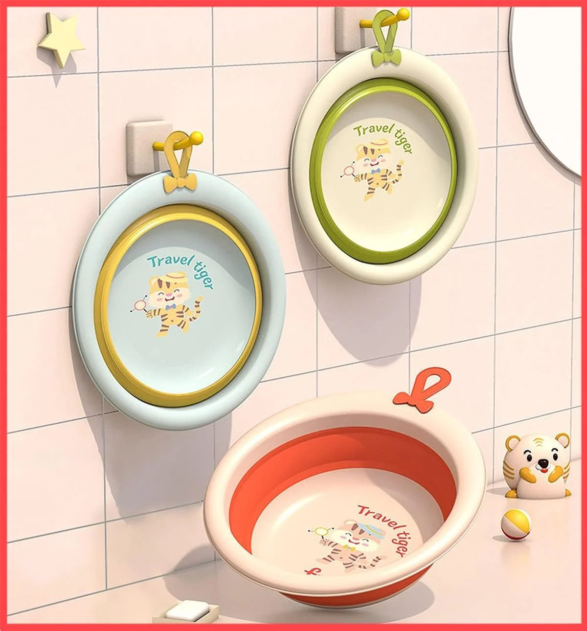 وان پلاستیکی نشکن تاشو چندمنظوره Wolpin، مناسب حمام کودک، آشپزخانه و شستشوی پا - یک عدد وان پلاستیکی نشکن تاشو چندمنظوره Wolpin، مناسب حمام کودک، آشپزخانه و شستشوی پا - یک عدد