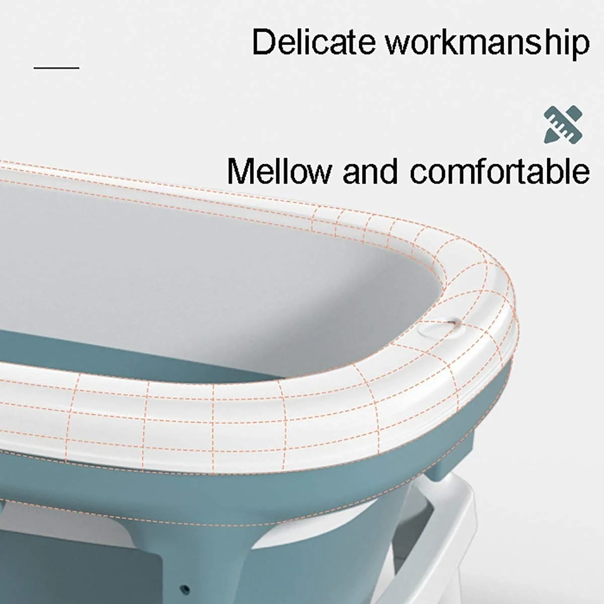 وان حمام تاشو بزرگسال/کودک WWART، وان حمام قابل حمل بزرگسال/کودک، وان حمام پلاستیکی تاشو بزرگ، وان حمام پلاستیکی بزرگ، دوش، قرمز، کوچک