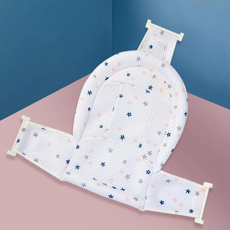 توری حمام نوزاد YHRY، تشک حمام نوزاد با سگک پنج گوشه قابل تنظیم، توری دوش شناور با قابلیت خشک شدن سریع، توری دوش وان تاشو نوزاد برای اکثر وان ها (T شکل)
