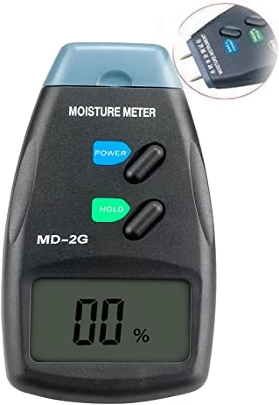 رطوبت سنج دیجیتال چوب SKEIDO مدل MD-2G، رطوبت سنج چوب دو پین، تستر رطوبت بامبو، رطوبت سنج با صفحه نمایش LCD