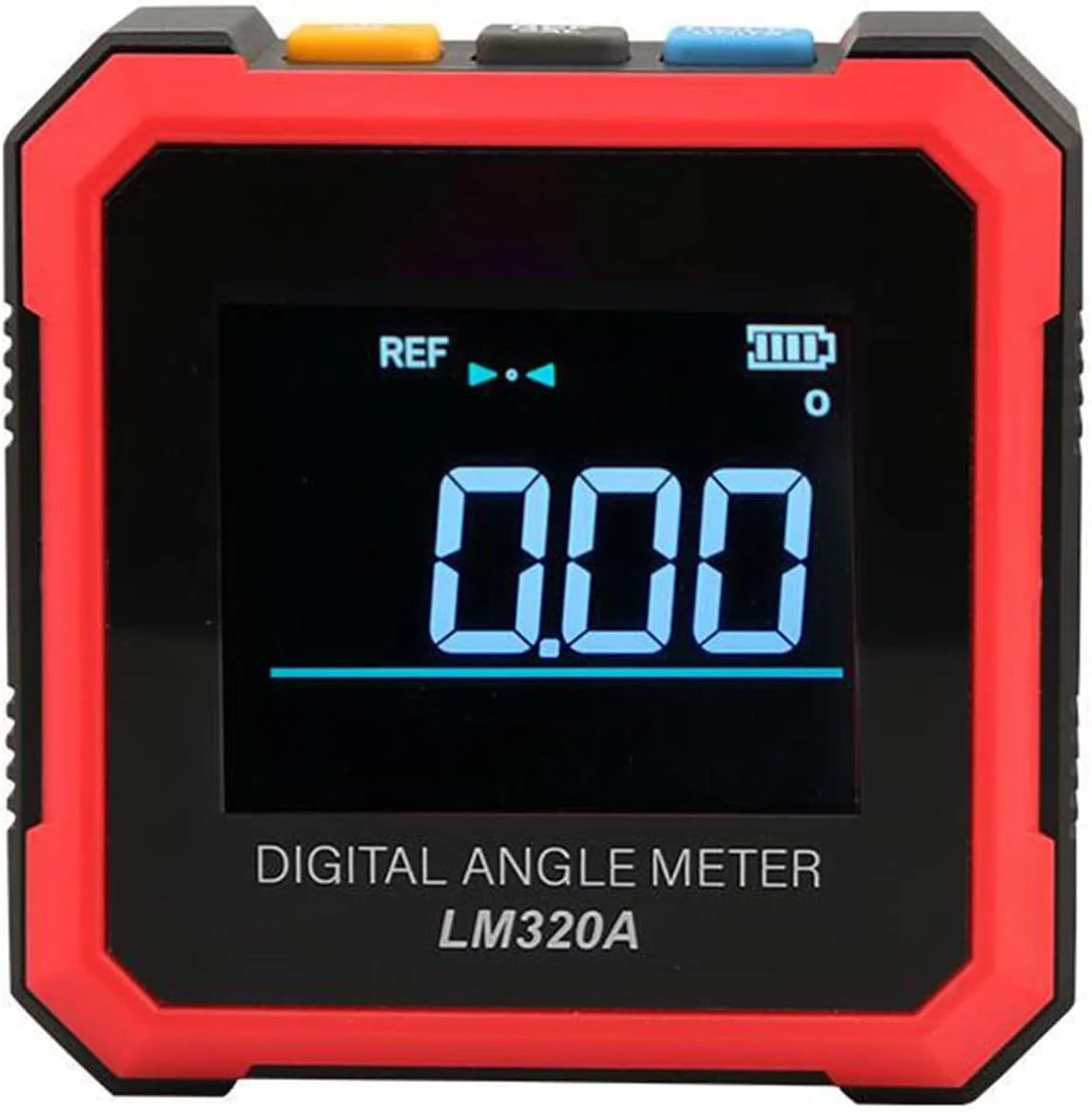 تراز دیجیتال زاویه سنج Fawoonu، جعبه تراز شیب سنج با بدنه آلومینیومی، آهنربا، نمایشگر چرخشی با نور پس زمینه، حالت REF ABS و خاموش شدن خودکار برای نجاری و اتوماسیون ساختمان