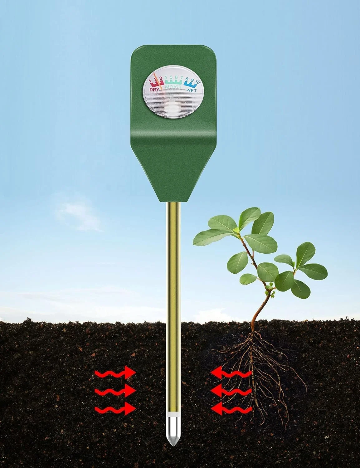رطوبت سنج خاک NALACAL، رطوبت سنج گلخانه ای برای باغ، مزرعه، گیاهان چمن، تستر رطوبت خاک داخلی و خارجی، تستر PH خاک 3 در 1، کیت تست خاک گیاه، PH متر خاک رطوبت سنج خاک NALACAL، رطوبت سنج گلخانه ای برای باغ، مزرعه، گیاهان چمن، تستر رطوبت خاک داخلی و خارجی، تستر PH خاک 3 در 1، کیت تست خاک گیاه، PH متر خاک