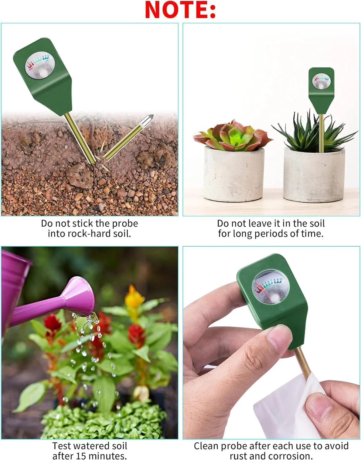 رطوبت سنج خاک NALACAL، رطوبت سنج گلخانه ای برای باغ، مزرعه، گیاهان چمن، تستر رطوبت خاک داخلی و خارجی، تستر PH خاک 3 در 1، کیت تست خاک گیاه، PH متر خاک رطوبت سنج خاک NALACAL، رطوبت سنج گلخانه ای برای باغ، مزرعه، گیاهان چمن، تستر رطوبت خاک داخلی و خارجی، تستر PH خاک 3 در 1، کیت تست خاک گیاه، PH متر خاک