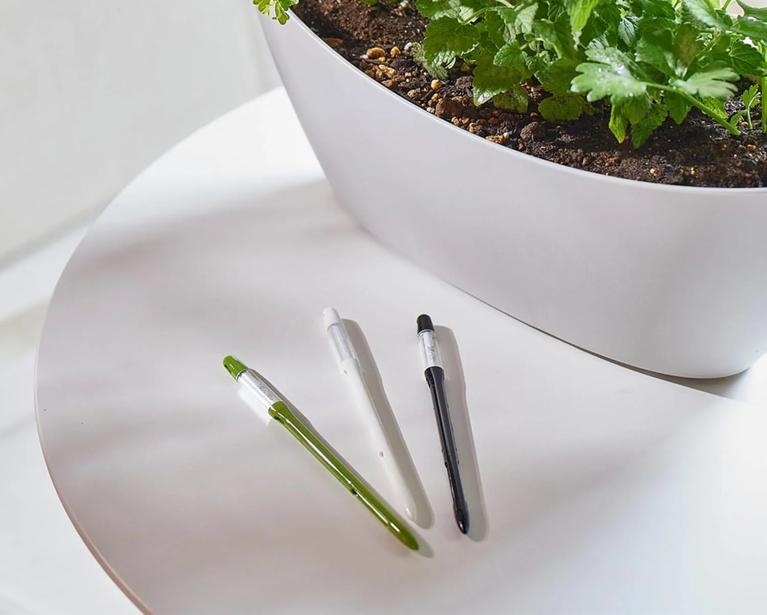 رطوبت سنج خاک SUS tee Aquameter - سایز متوسط - مشکی - بسته 5 عددی - رطوبت سنج دائمی خاک برای گیاهان گلدانی - سنسور تشخیص آب گیاه - قابل شارژ