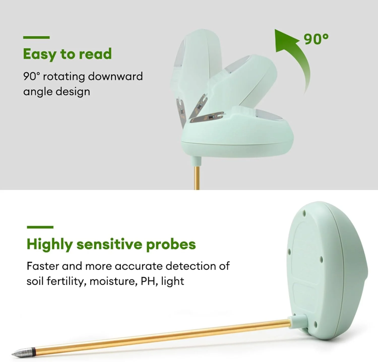 رطوبت سنج دیجیتال خاک گیاه NALACAL، تستر 4 در 1 خاک برای pH، رطوبت، نور و حاصلخیزی، دارای نشانگر قابل تنظیم برای باغبانی داخلی و خارجی رطوبت سنج دیجیتال خاک گیاه NALACAL، تستر 4 در 1 خاک برای pH، رطوبت، نور و حاصلخیزی، دارای نشانگر قابل تنظیم برای باغبانی داخلی و خارجی