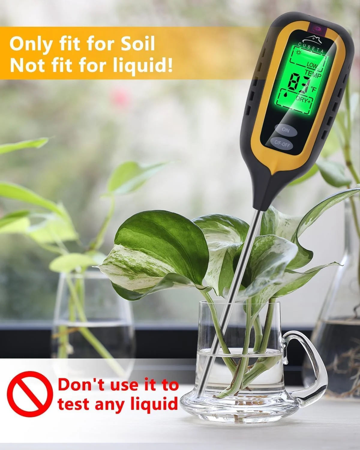 دستگاه تست خاک گیاه NALACAL، تستر pH خاک، تستر خاک 4 در 1 با دما/رطوبت/نور/pH، کیت تست خاک برای باغ، چمن فضای باز، گیاهان آپارتمانی، برای باغبانی، کشاورزی، گیاهان دستگاه تست خاک گیاه NALACAL، تستر pH خاک، تستر خاک 4 در 1 با دما/رطوبت/نور/pH، کیت تست خاک برای باغ، چمن فضای باز، گیاهان آپارتمانی، برای باغبانی، کشاورزی، گیاهان