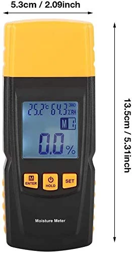 رطوبت سنج JJJ، رطوبت سنج دیجیتال ال سی دی 2 پین برای چوب، آشکارساز رطوبت کاغذ هیزم رطوبت سنج JJJ، رطوبت سنج دیجیتال ال سی دی 2 پین برای چوب، آشکارساز رطوبت کاغذ هیزم