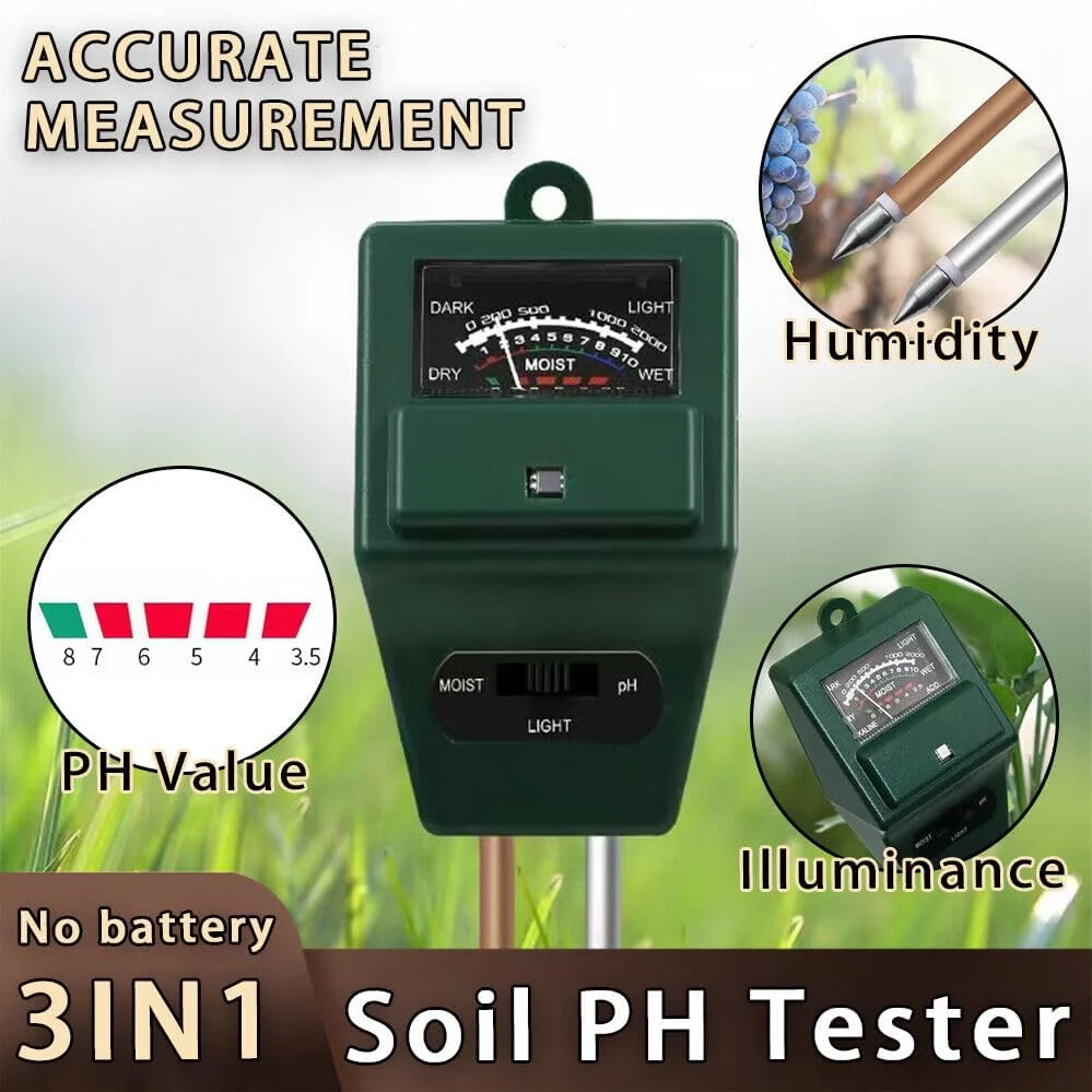 تست خاک توسمدو سوپرمو آلدو مدل Soil r، کیت تست 3 در 1 رطوبت خاک با عملکرد سنجش نور، آشکارساز آنالیزور خاک برای تست اسیدیته، رطوبت تست خاک توسمدو سوپرمو آلدو مدل Soil r، کیت تست 3 در 1 رطوبت خاک با عملکرد سنجش نور، آشکارساز آنالیزور خاک برای تست اسیدیته، رطوبت