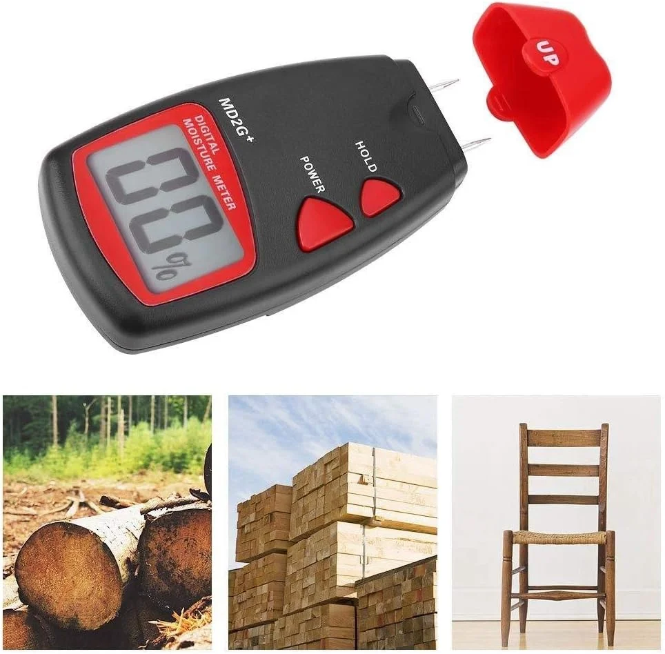 رطوبت سنج چوب JJJ، رطوبت سنج دیجیتال نمایشگر برای چوب، بامبو، پنبه، تنباکو و کاغذ رطوبت سنج چوب JJJ، رطوبت سنج دیجیتال نمایشگر برای چوب، بامبو، پنبه، تنباکو و کاغذ