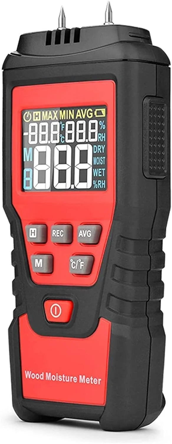 رطوبت سنج دیجیتال چوب JJJ 0-99.9%، رطوبت سنج چوب، رطوبت سنج، رطوبت سنج چوب، کاغذ مرطوب، بتن، سیمان