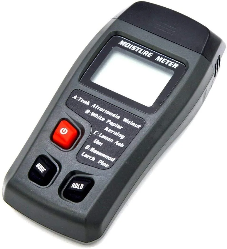 رطوبت سنج چوب دیجیتال LCD مدل JJJ با دقت ±0.5%، رطوبت سنج 2 پین، رطوبت یاب قابل حمل، تستر، سنسور رطوبت سنج