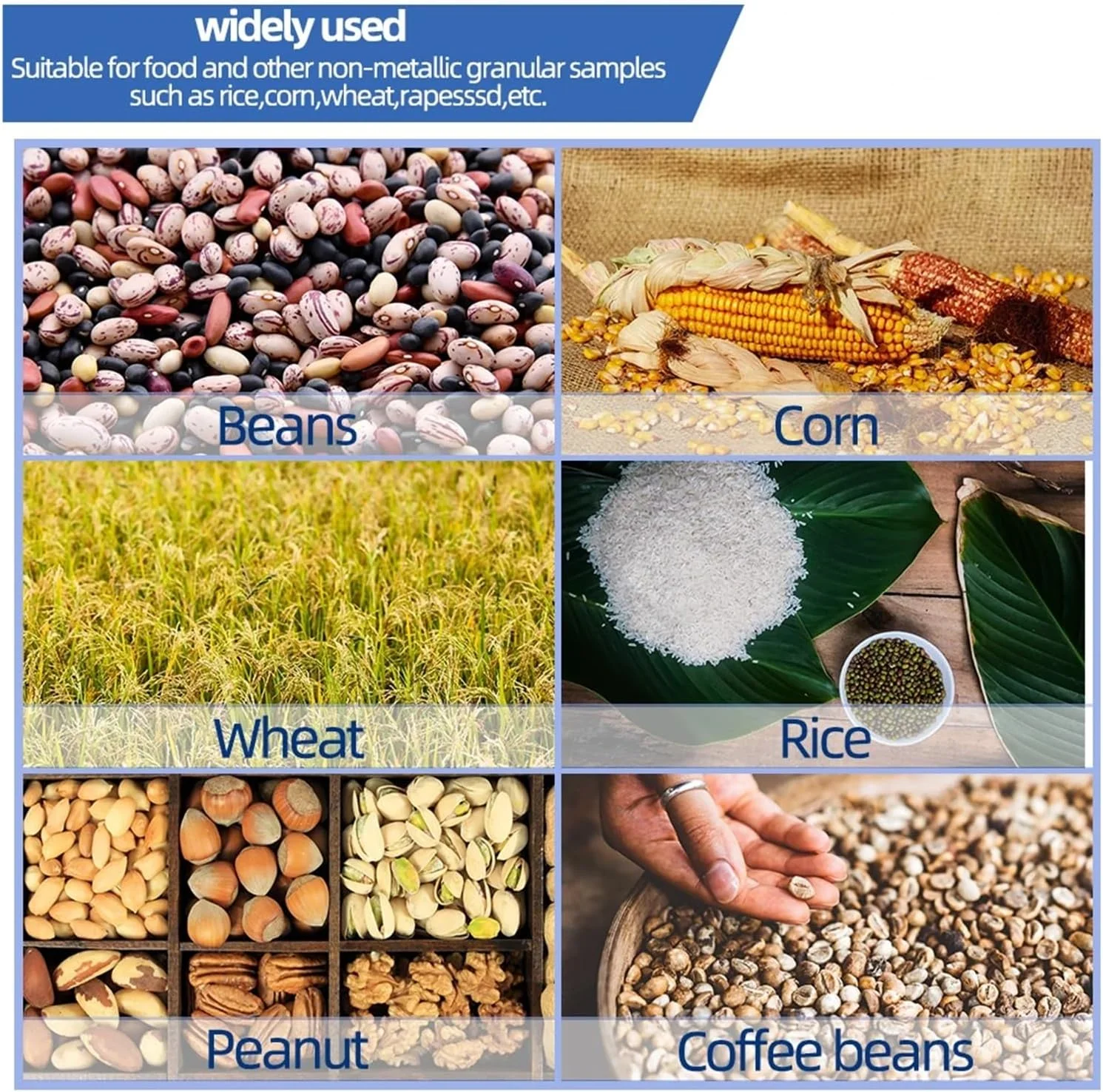 رطوبت سنج دیجیتال LCD غلات مدل MD7822، شامل تستر رطوبت ذرت، گندم و آشکارساز میزان رطوبت برای غلات