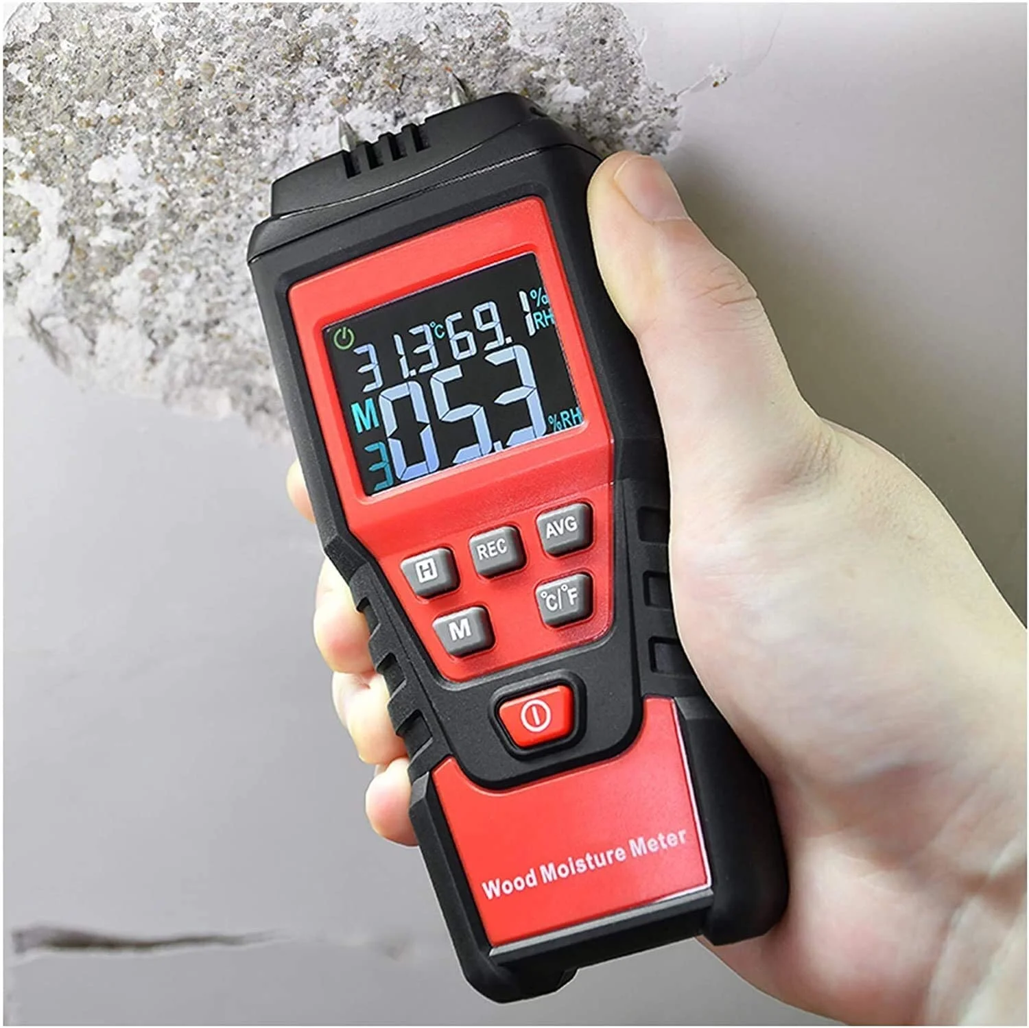 رطوبت سنج دیجیتال چوب JJJ 0-99.9%، رطوبت سنج چوب، رطوبت سنج، رطوبت سنج چوب، کاغذ مرطوب، بتن، سیمان