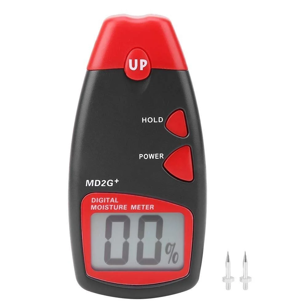 رطوبت سنج دیجیتال چند منظوره JJJ قابل تنظیم برای استفاده در فضای باز و داخل ساختمان، مناسب برای کاغذ تنباکو، چوب، بامبو و پنبه رطوبت سنج دیجیتال چند منظوره JJJ قابل تنظیم برای استفاده در فضای باز و داخل ساختمان، مناسب برای کاغذ تنباکو، چوب، بامبو و پنبه