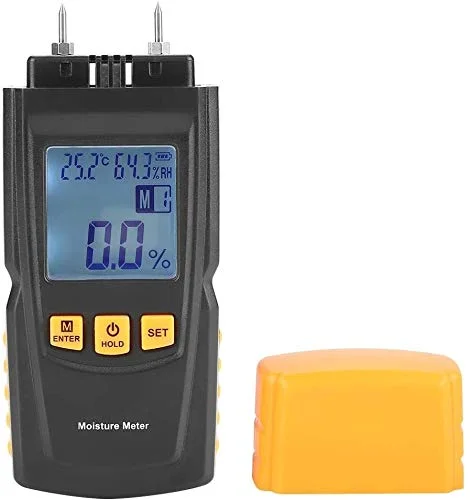 رطوبت سنج دیجیتال LCD دستی JJJ، رطوبت چوب، کاغذ و هیزم، 2 پین