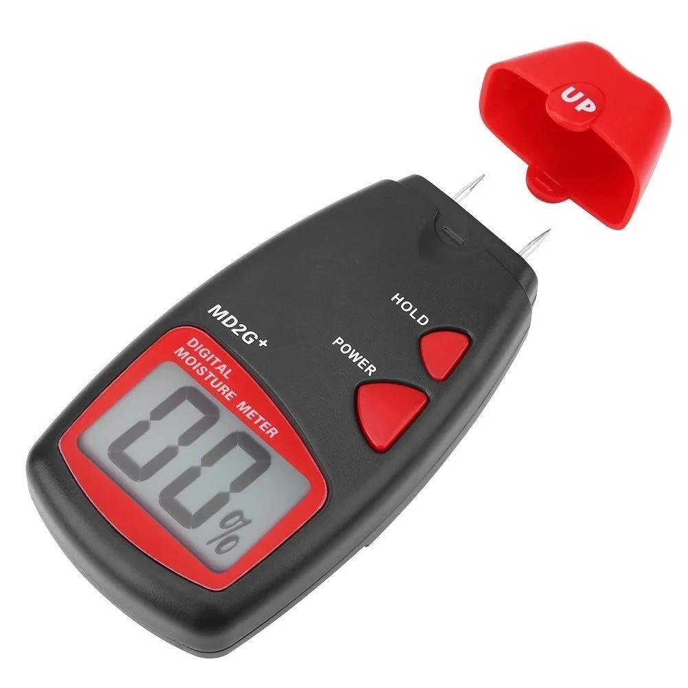 رطوبت سنج دیجیتال چند منظوره JJJ قابل تنظیم برای استفاده در فضای باز و داخل ساختمان، مناسب برای کاغذ تنباکو، چوب، بامبو و پنبه رطوبت سنج دیجیتال چند منظوره JJJ قابل تنظیم برای استفاده در فضای باز و داخل ساختمان، مناسب برای کاغذ تنباکو، چوب، بامبو و پنبه