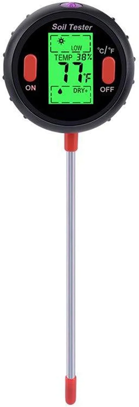 رطوبت سنج خاک 5 در 1 CRTGW، تستر خاک، PH متر خاک، رطوبت سنج دیجیتال خاک، رطوبت سنج برای گیاهان، دما/نور/PH/رطوبت/محیط خاک برای مراقبت از چمن، گل، دانه و چمن در فضای داخلی و خارجی