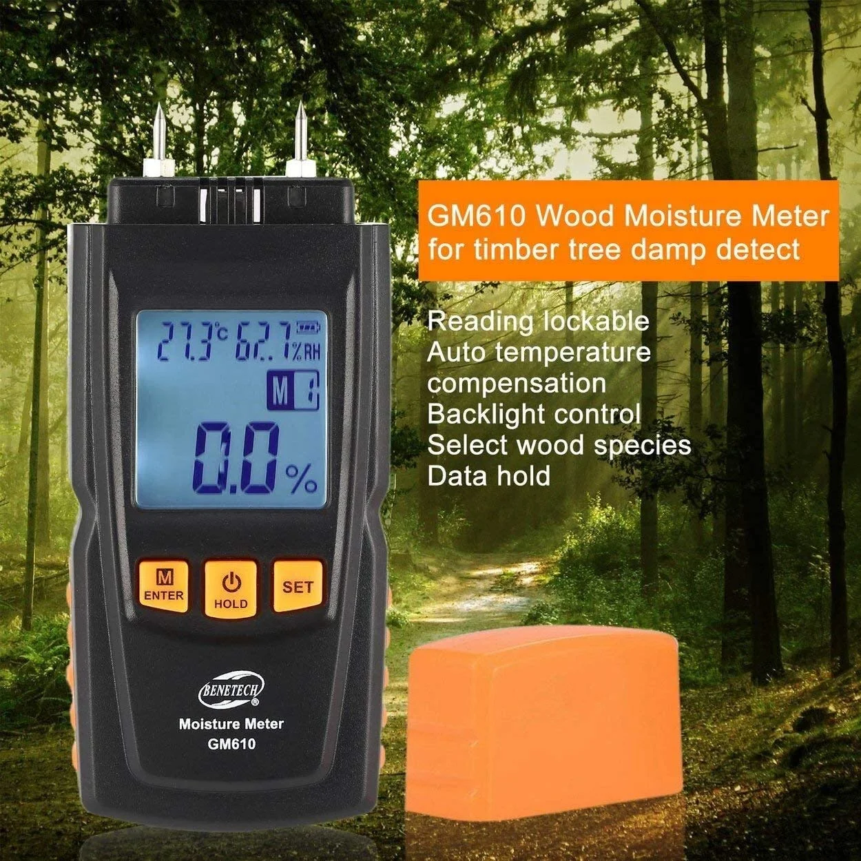 رطوبت سنج چوب JJJ Display، تستر رطوبت، تشخیص رطوبت چوب، کاغذ و درخت، رطوبت سنج 2 پین رطوبت سنج چوب JJJ Display، تستر رطوبت، تشخیص رطوبت چوب، کاغذ و درخت، رطوبت سنج 2 پین