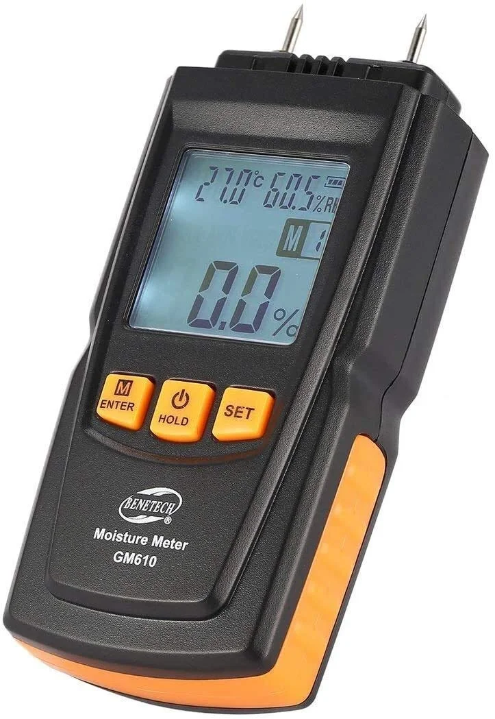 رطوبت سنج چوب JJJ Display، تستر رطوبت، تشخیص رطوبت چوب، کاغذ و درخت، رطوبت سنج 2 پین رطوبت سنج چوب JJJ Display، تستر رطوبت، تشخیص رطوبت چوب، کاغذ و درخت، رطوبت سنج 2 پین