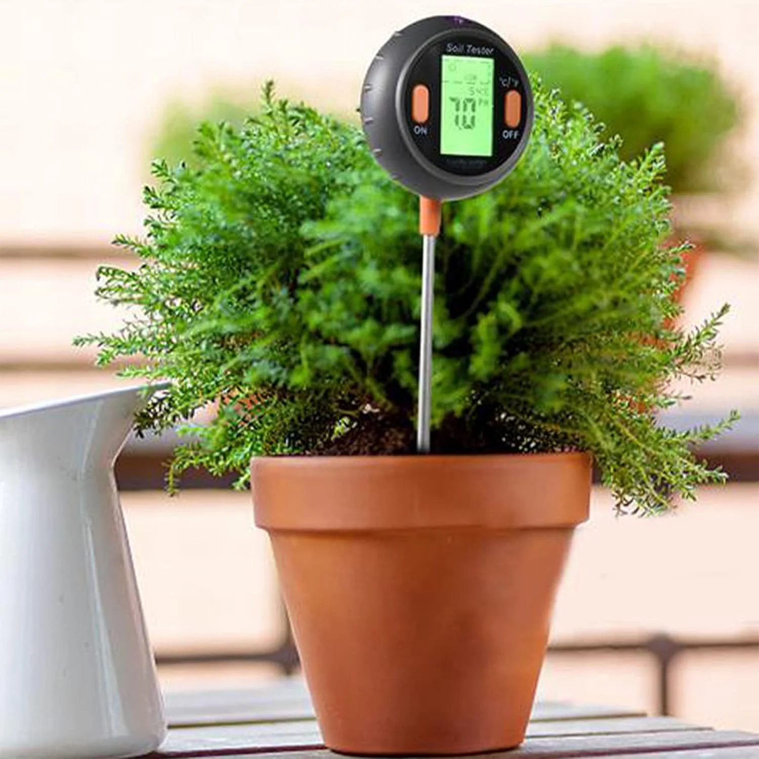 رطوبت سنج خاک 5 در 1 CRTGW، تستر خاک، PH متر خاک، رطوبت سنج دیجیتال خاک، رطوبت سنج برای گیاهان، دما/نور/PH/رطوبت/محیط خاک برای مراقبت از چمن، گل، دانه و چمن در فضای داخلی و خارجی رطوبت سنج خاک 5 در 1 CRTGW، تستر خاک، PH متر خاک، رطوبت سنج دیجیتال خاک، رطوبت سنج برای گیاهان، دما/نور/PH/رطوبت/محیط خاک برای مراقبت از چمن، گل، دانه و چمن در فضای داخلی و خارجی