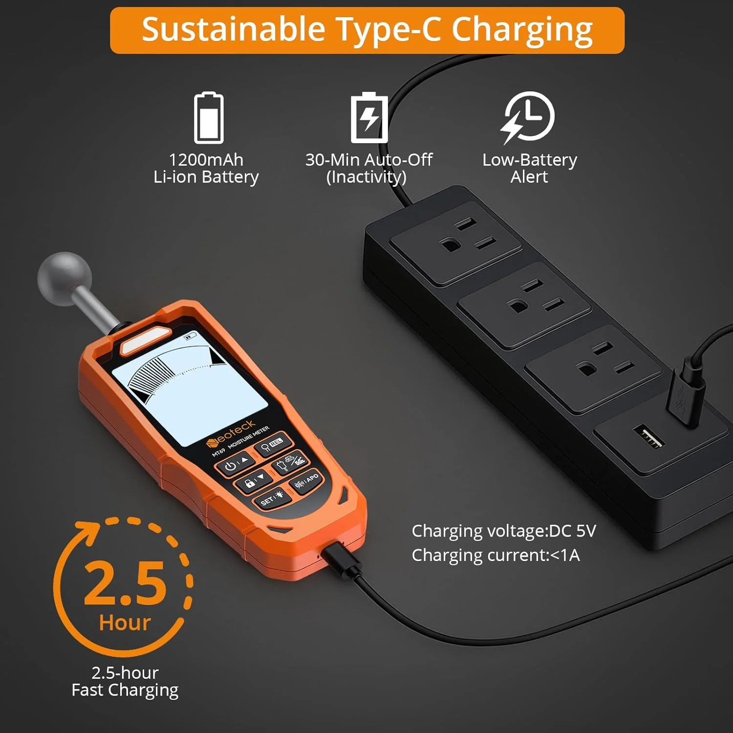 رطوبت سنج سوزنی و بدون سوزن Neoteck با LCD رنگی و آلارم صوتی رطوبت سنج سوزنی و بدون سوزن Neoteck با LCD رنگی و آلارم صوتی