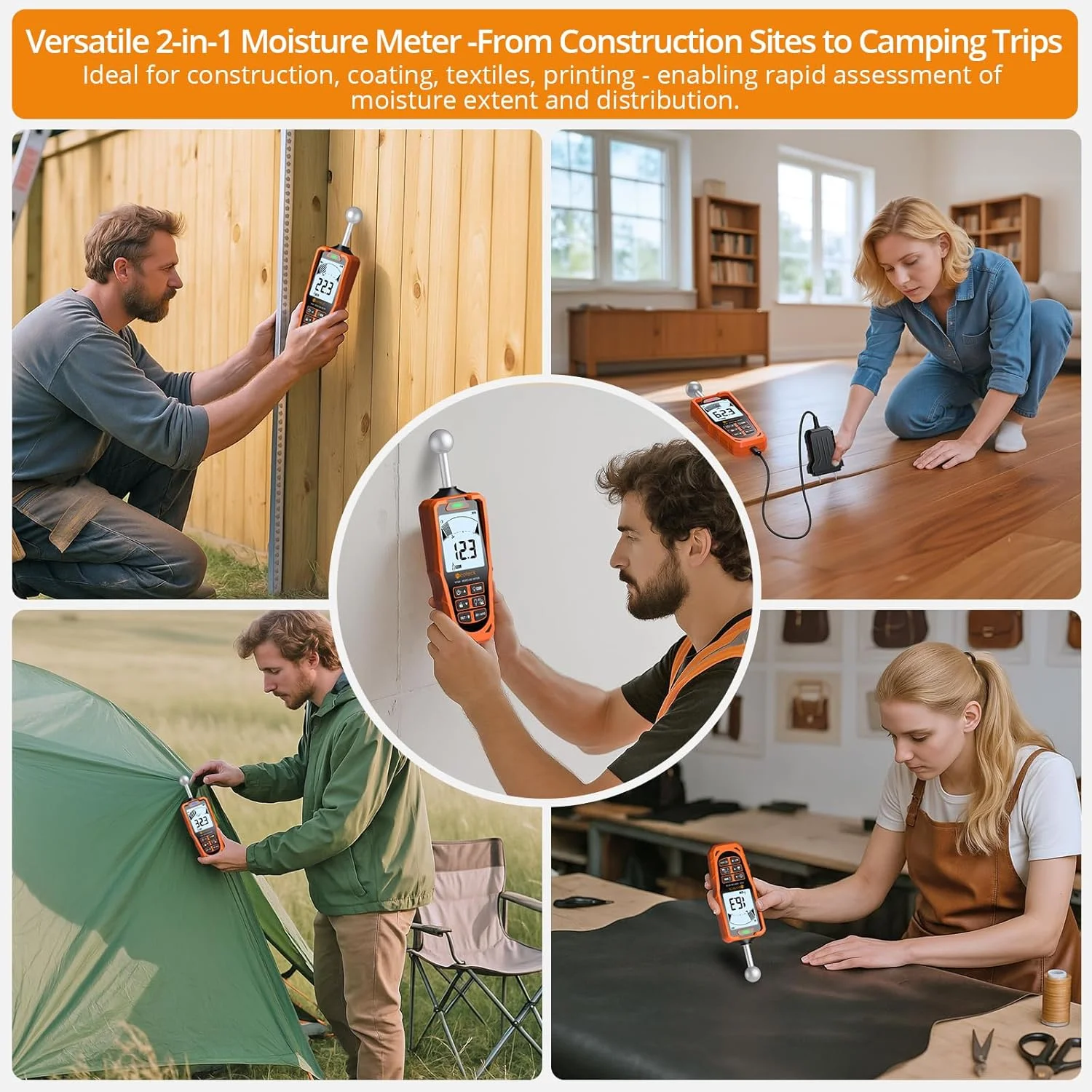 رطوبت سنج سوزنی و بدون سوزن Neoteck با LCD رنگی و آلارم صوتی رطوبت سنج سوزنی و بدون سوزن Neoteck با LCD رنگی و آلارم صوتی