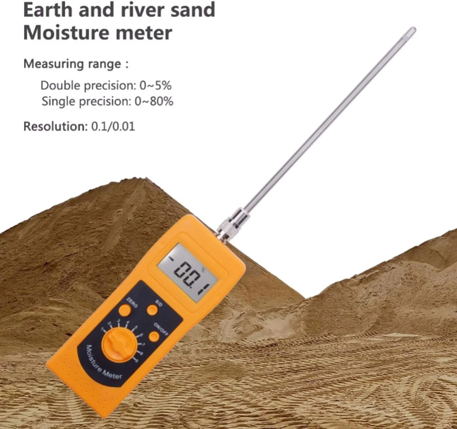 رطوبت سنج قابل حمل فرکانس بالا، رطوبت سنج خاک، رطوبت سنج شن و ماسه، تستر رطوبت پودر زغال سنگ، محدوده رطوبت 0%-80% رطوبت سنج قابل حمل فرکانس بالا، رطوبت سنج خاک، رطوبت سنج شن و ماسه، تستر رطوبت پودر زغال سنگ، محدوده رطوبت 0%-80%