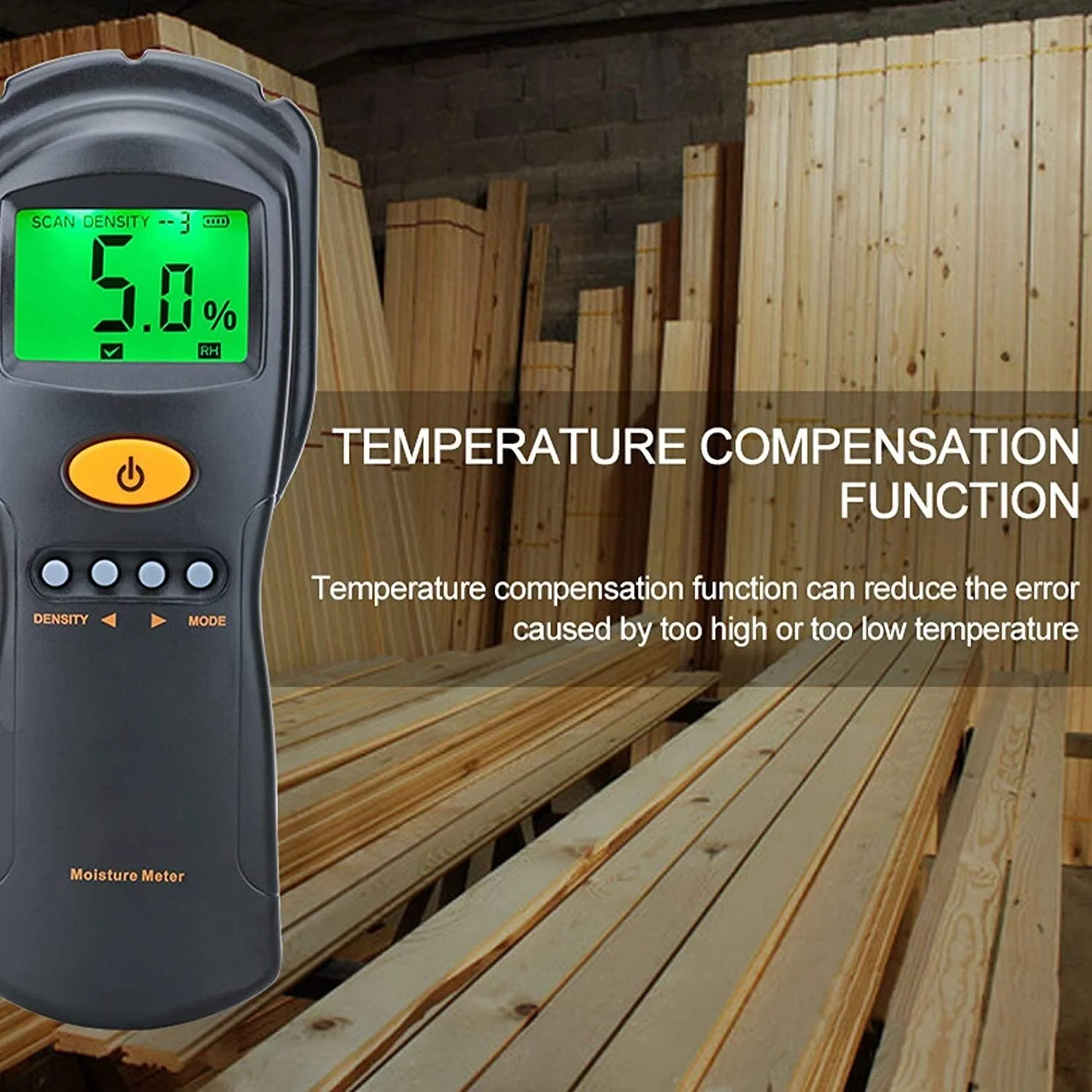 رطوبت سنج دیجیتال چوب و مقوا مدل JJJ، تستر رطوبت الوار، اندازه گیری سریع و دقیق با امواج مایکروویو، دارای صفحه نمایش LCD رطوبت سنج دیجیتال چوب و مقوا مدل JJJ، تستر رطوبت الوار، اندازه گیری سریع و دقیق با امواج مایکروویو، دارای صفحه نمایش LCD