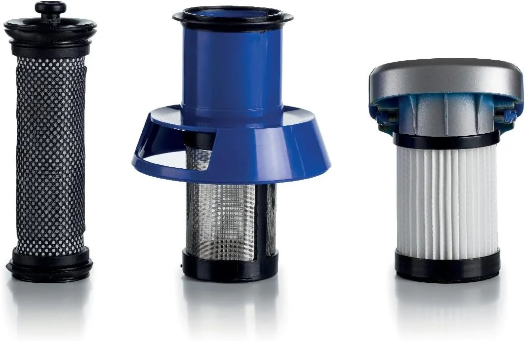 جاروبرقی عصایی شارژی 22 ولت لیتیومی آریته، 45 دقیقه شارژ، جاروبرقی دستی بی سیم 2 سرعته با موتور سیکلونیک، 3 فیلتر، برس موتوری LED، برای کف، فرش، گوشه ها، ماشین - ART2722