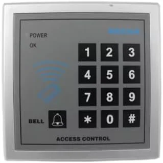 صفحه کلید کنترل دسترسی MG236B، سیستم ورود دیجیتال درب با کارتخوان RFID، خاکستری نقره ای، پنل کنترل امنیتی برای ورود به ساختمان