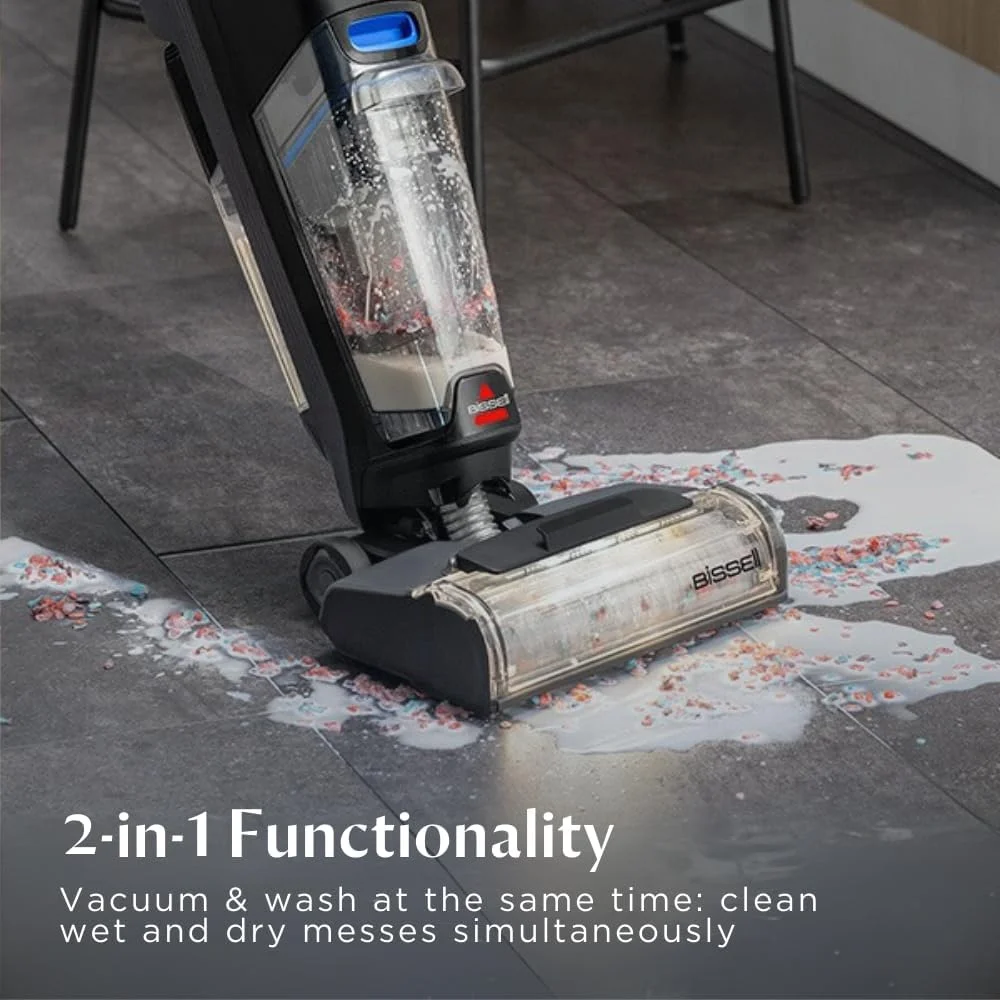 جاروبرقی و تیشوی بیسیم و خشک BISSELL Crosswave Omnifind 4006K – تمیزکننده قدرتمند 2 در 1 با ویژگی نور Furfinder، فناوری بدون گره خوردگی و خود تمیزشونده جاروبرقی و تیشوی بیسیم و خشک BISSELL Crosswave Omnifind 4006K – تمیزکننده قدرتمند 2 در 1 با ویژگی نور Furfinder، فناوری بدون گره خوردگی و خود تمیزشونده