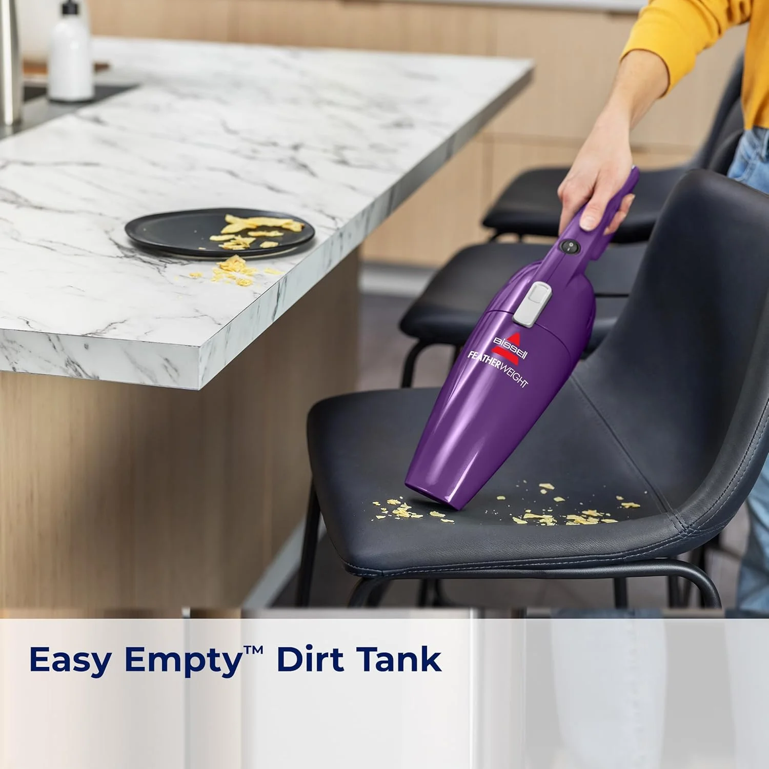 جاروبرقی عصایی سبک وزن بدون کیسه بیسل مدل 20334، بنفش جاروبرقی عصایی سبک وزن بدون کیسه بیسل مدل 20334، بنفش