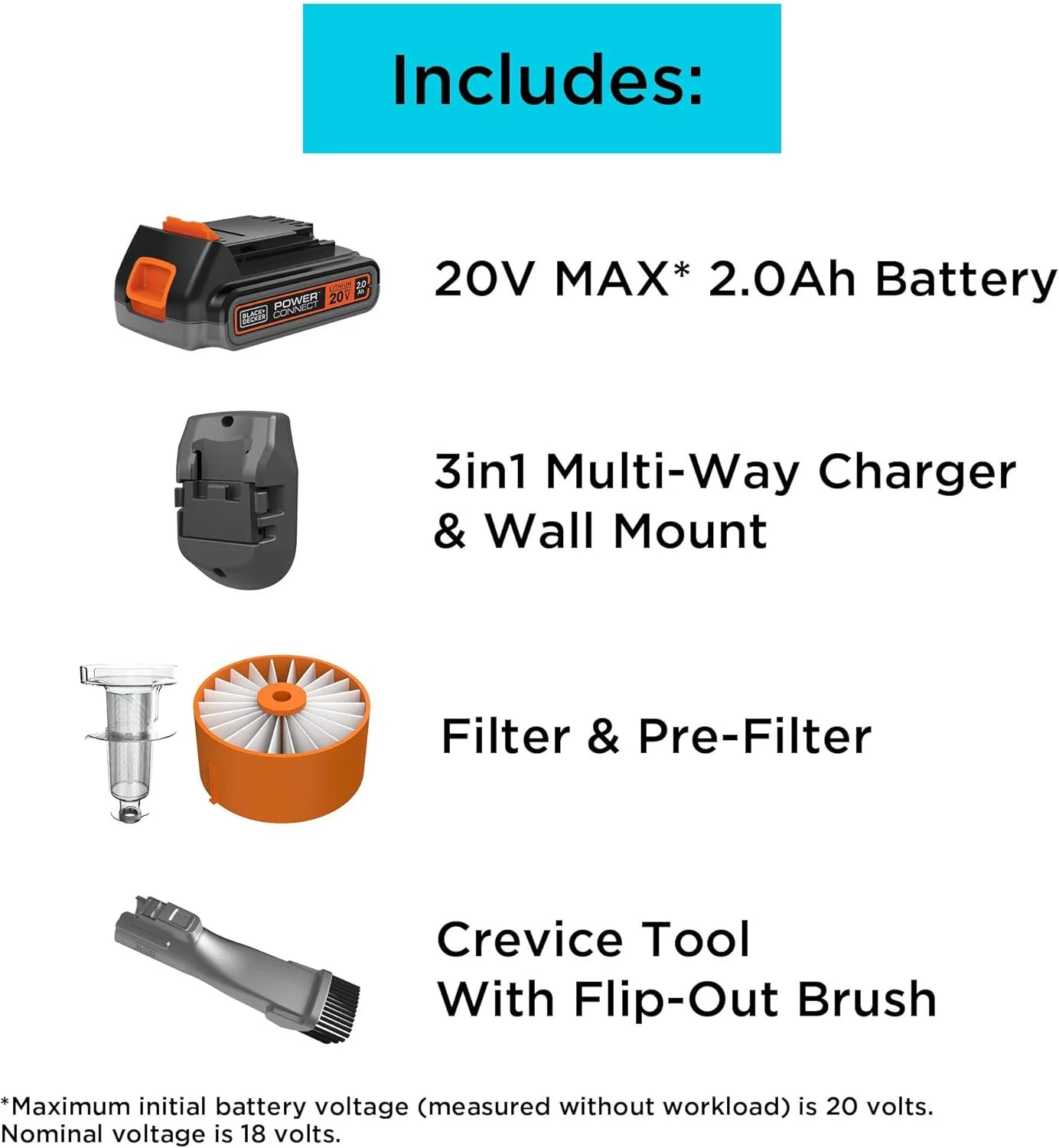 جاروبرقی عصایی بلک اند دکر مدل Powerseries Extreme BSV2020G، آبی، سایز One Size