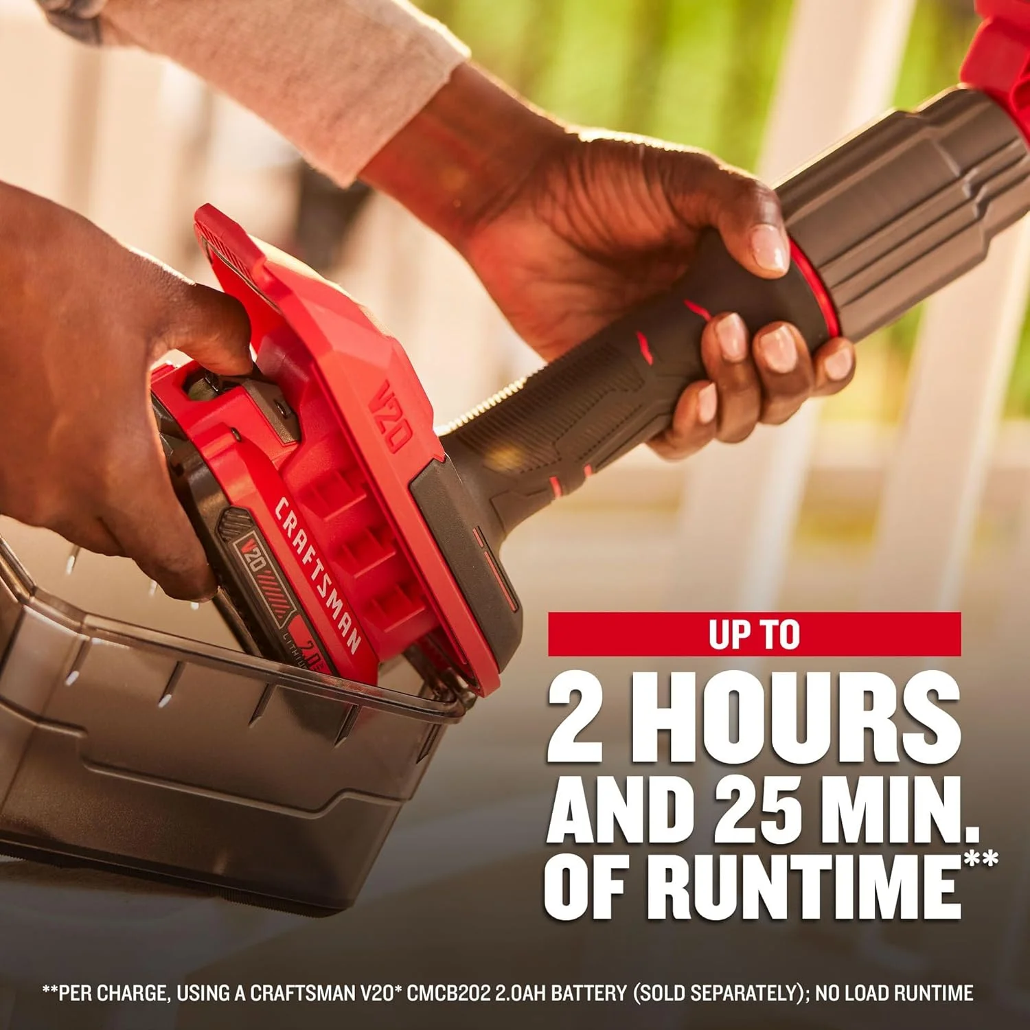 کیت اسکرابر برقی 2 در 1 بی سیم CRAFTSMAN V20، چند منظوره، شامل برس مویی، باتری 2 آمپر ساعت، شارژر باتری V20 و میله تلسکوپی 60.5 اینچی (CMCPS520D1)