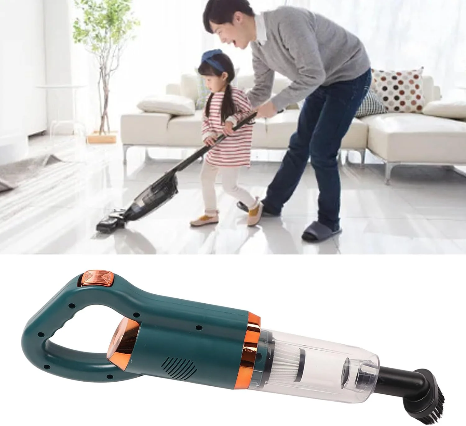 جاروبرقی شارژی کرایفوکت، جاروبرقی عصایی قدرتمند 8500Pa، جاروبرقی سبک وزن فرش با مخزن گرد و غبار 500 میلی لیتری، جاروبرقی دستی قابل شارژ برای موی حیوانات خانگی روی فرش و کف سخت (سبز) جاروبرقی شارژی کرایفوکت، جاروبرقی عصایی قدرتمند 8500Pa، جاروبرقی سبک وزن فرش با مخزن گرد و غبار 500 میلی لیتری، جاروبرقی دستی قابل شارژ برای موی حیوانات خانگی روی فرش و کف سخت (سبز)