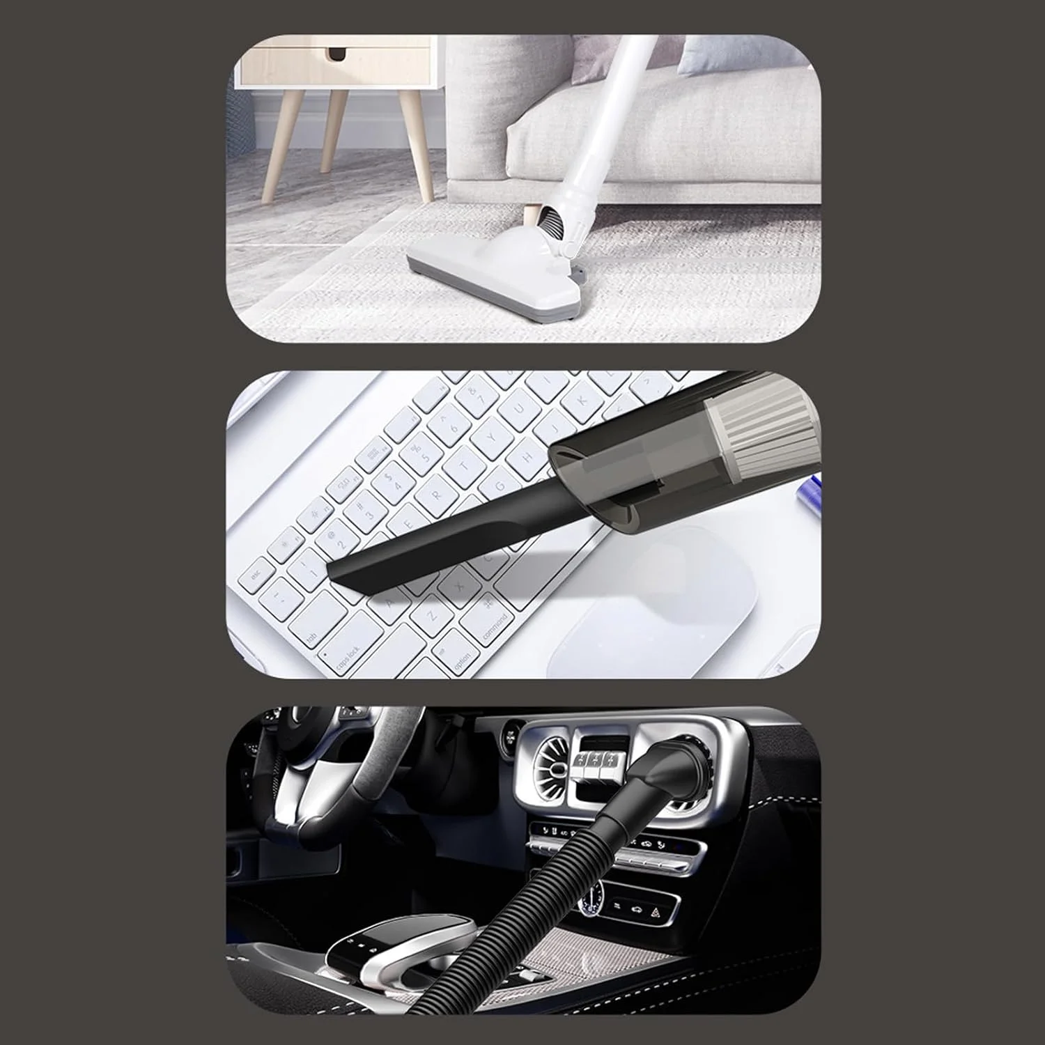 جاروبرقی عصایی 2 در 1 بیسیم Depisuta با مکش قوی، کاربری آسان، مناسب برای سطوح سخت، لبه پنجره، مبل، تخت، با باتری